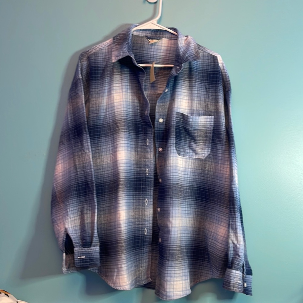 Blue flannel shirt